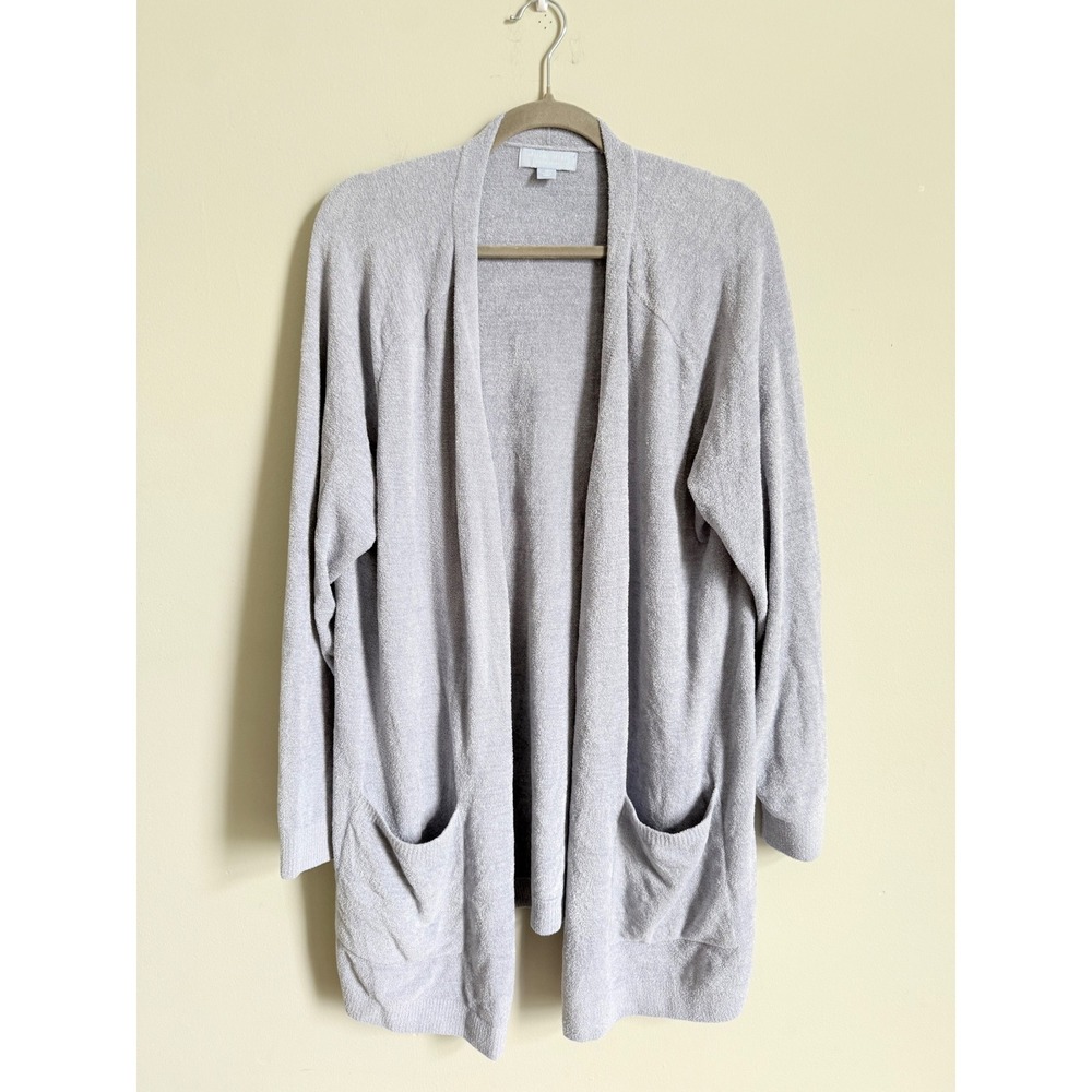 Barefoot Dreams CozyChic Lite Circle Cardigan Periwinkle Blue Open Front 1X